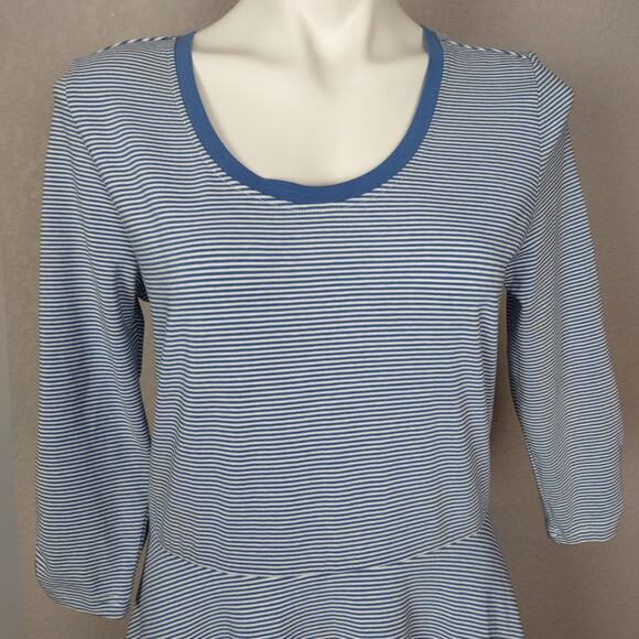 Matilda Jane Between the Lines Blue Stripe Tulle Dress Size Large - Picture 12 of 15